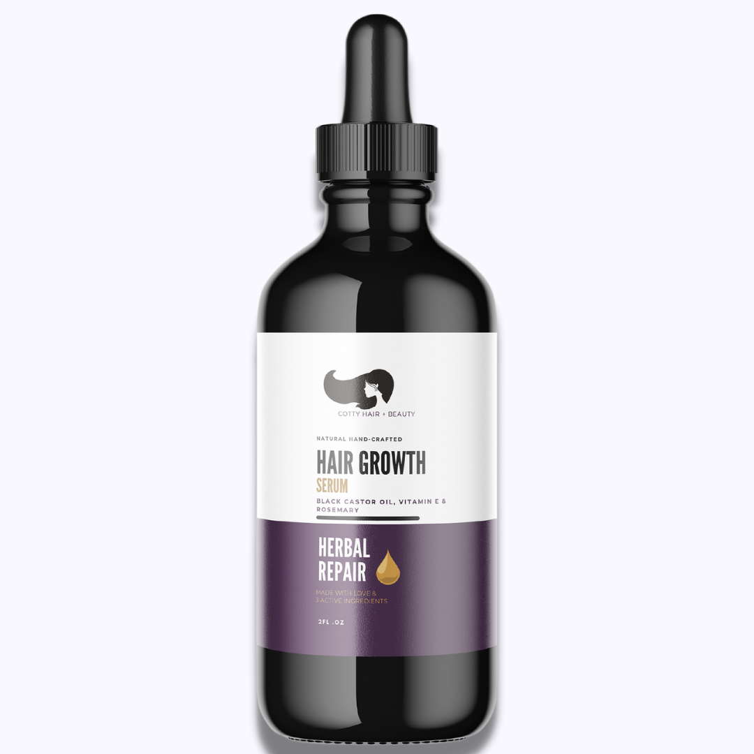 Natural Hair Growth Oil w/ RoseMary+ Tea-Tree + Black Castor oil & Vitamin E